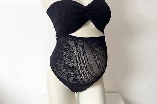 ENSEMBLE KACIE : Bandeau torsadé et culotte haute 