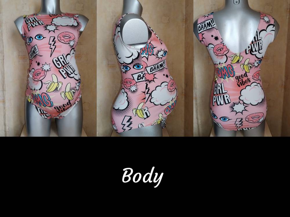 Body rose imprimé grl pwr Taille unique du 36 au 40