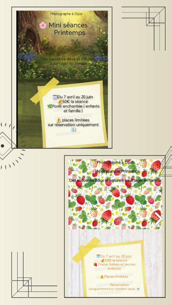 mini seances de printemps